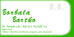 borbala bartko business card
